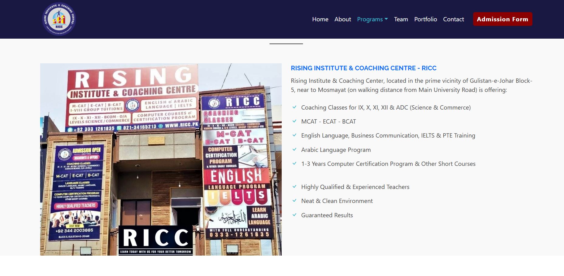 Rising Institute & Coaching Center